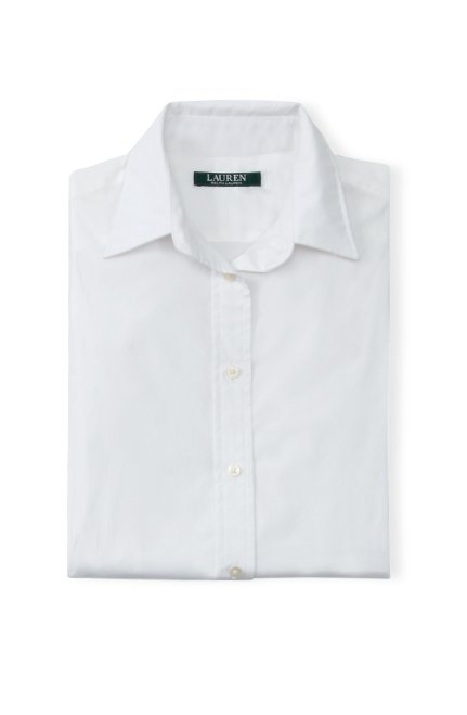 ralph lauren womens white button down shirt