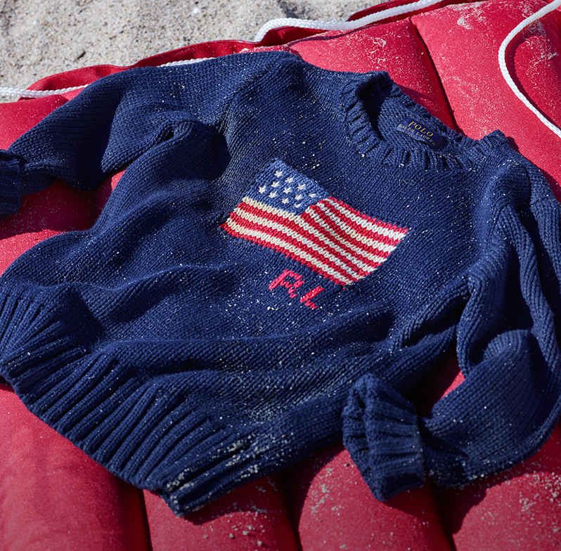 ralph lauren baby flag sweater