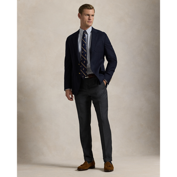 Polo Ralph Lauren Slim Fit Wool Twill Trouser In Medium Grey