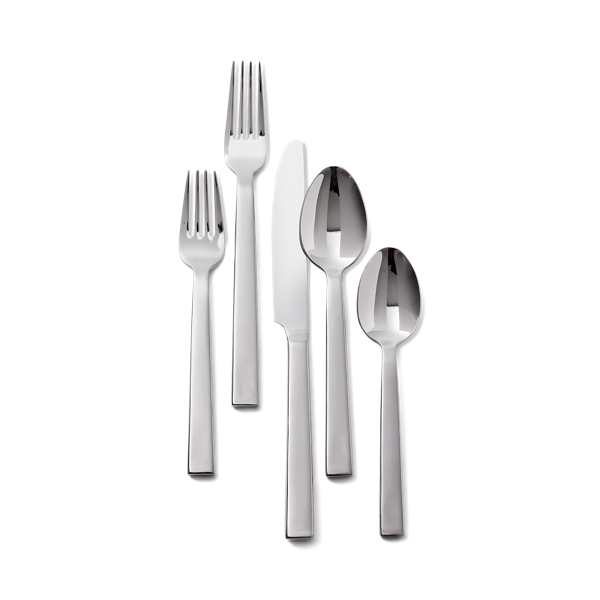 Shop Ralph Lauren Academy 5-piece Place Setting In Silver