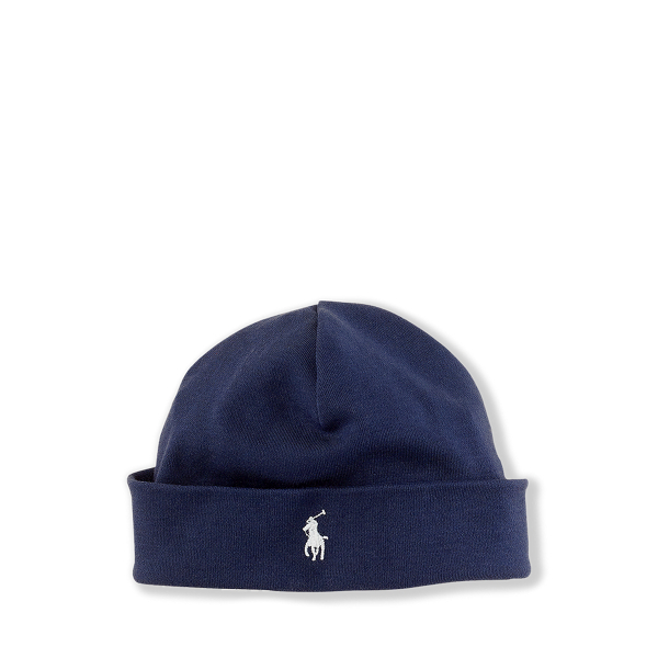 Cotton Interlock Beanie - Ralph Lauren - Modalova