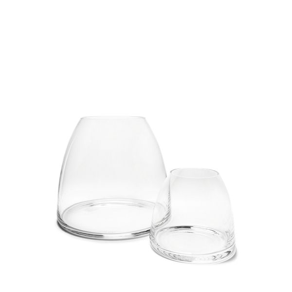 Shop Ralph Lauren Sloane Glass Vase In Clear