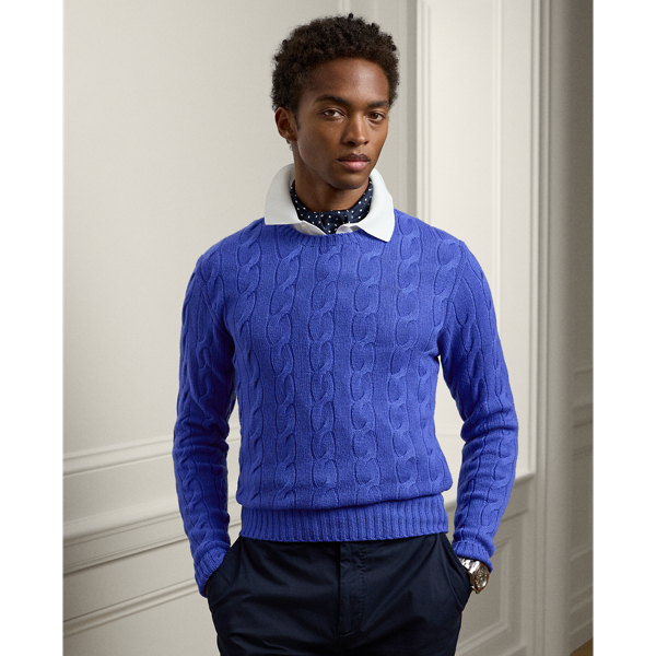 POLO RALPH LAUREN CABLE-KNIT CASHMERE SWEATER 0035033323