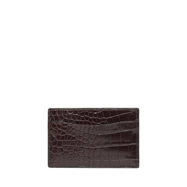 Porte-cartes en alligator - Purple Label - Modalova