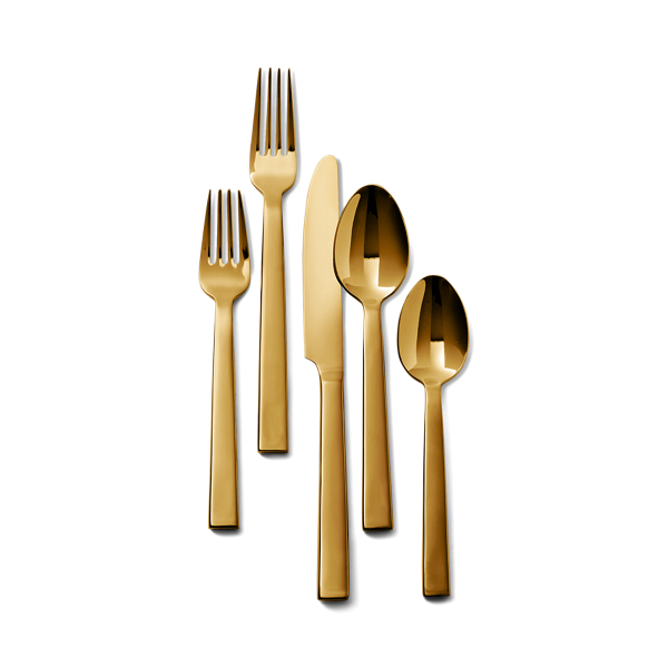 Polo Ralph Lauren Academy 5-piece Place Setting In Gold
