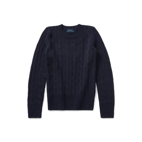 Polo Ralph Lauren Cable-knit Cashmere Sweater In Refined Navy