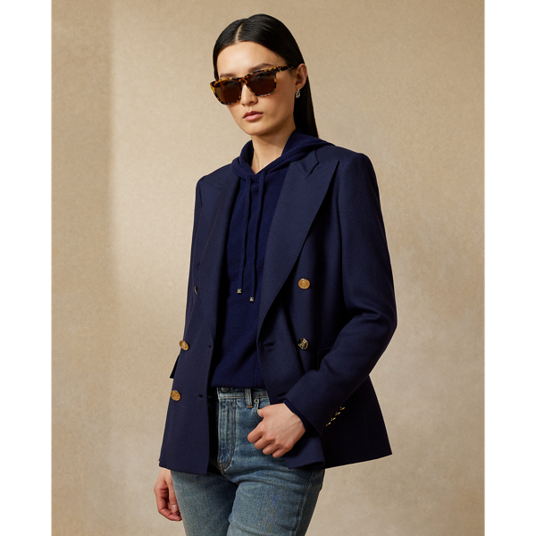 Shop Collection Camden Cashmere Jacket In Blue