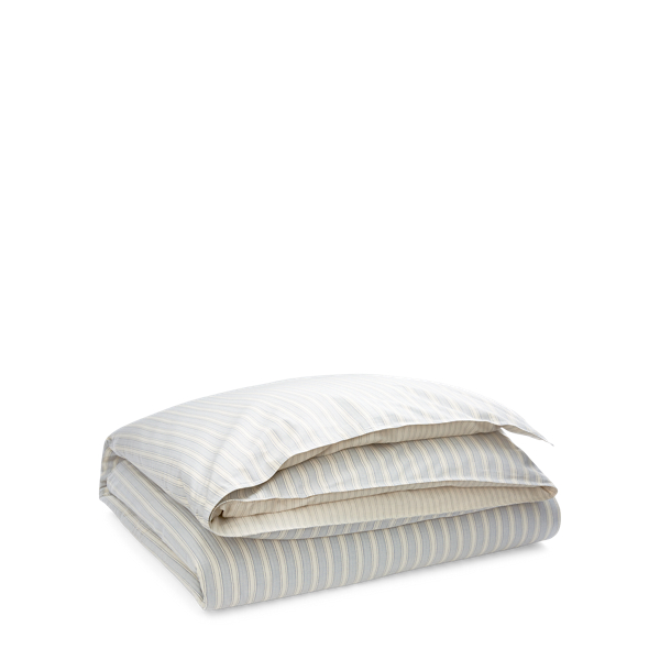 Ralph Lauren Graydon Striped Comforter In Dune And Chambray