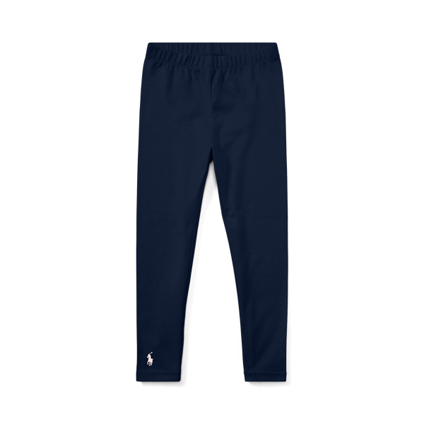 Polo Ralph Lauren Toddler Girls Pony Leggings In Refined Navy