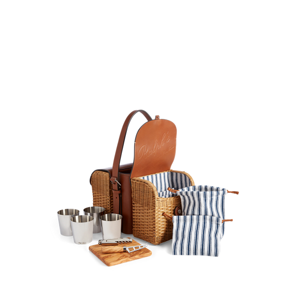 Polo Ralph Lauren Bailey Wine & Cheese Tote In Saddle