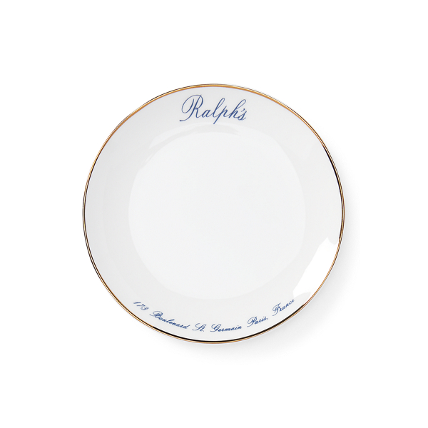 Polo Ralph Lauren Ralph's Canapé Plate Set In Navy And Gold