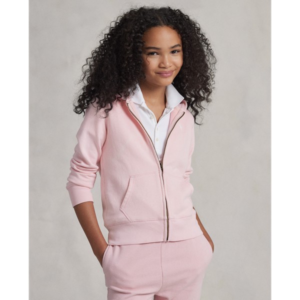 Polo Ralph Lauren French Terry Hoodie In Hint Of Pink