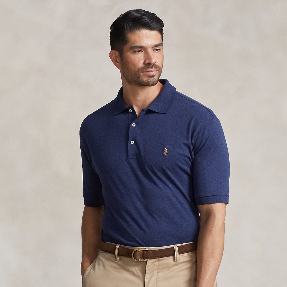 Polo Ralph Lauren Soft Cotton Polo Shirt In Blue