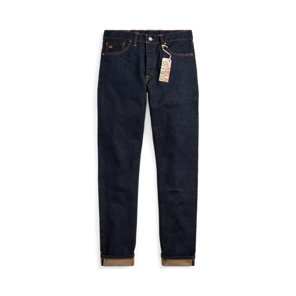 Jean slim selvedge avec délavé unique - RRL - Modalova