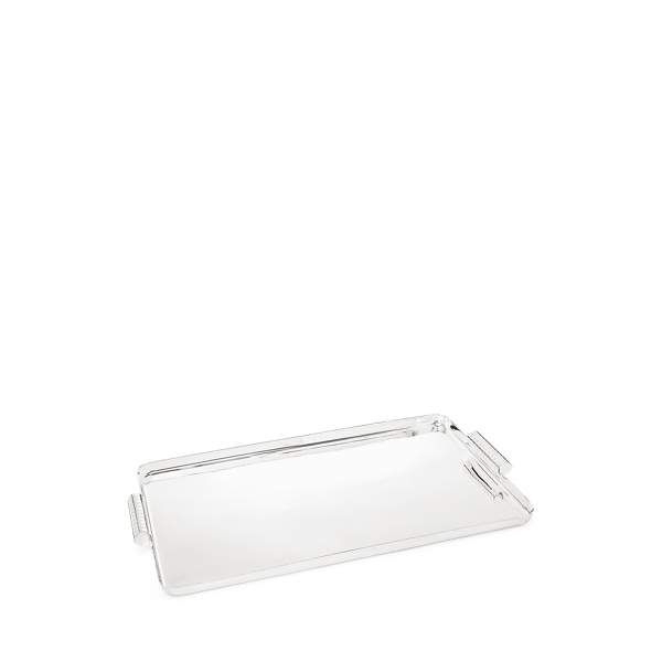 Polo Ralph Lauren Montgomery Rectangular Tray In Silver