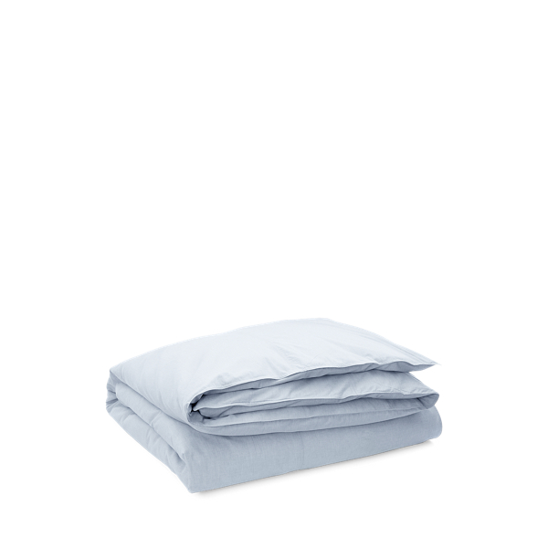 Ralph Lauren Graydon Mélange Duvet Cover In Chambray