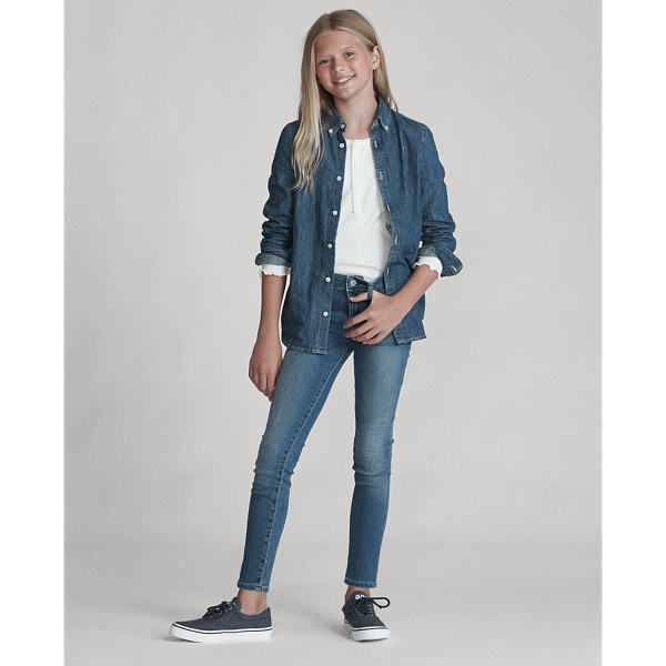 Polo Ralph Lauren Aubrie Denim Legging In Lucinda Wash