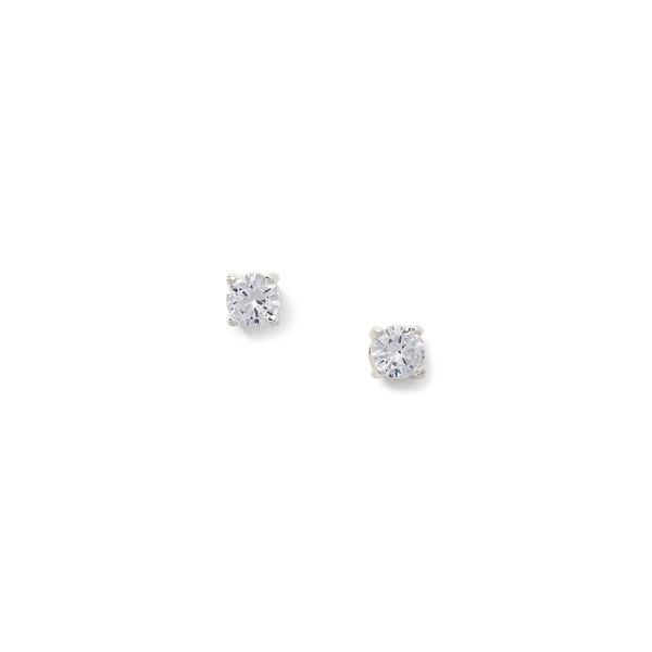 Ralph Lauren Cubic Zirconia Studs In Silver