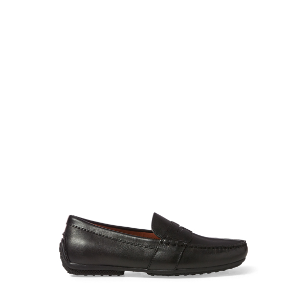 Polo Ralph Lauren Reynold Full-grain Driver In Black