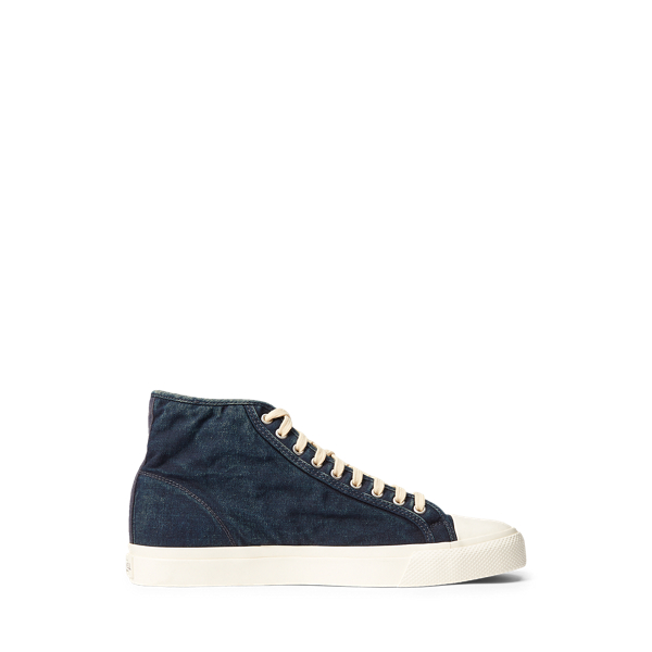 Baskets Mayport en toile indigo - RRL - Modalova