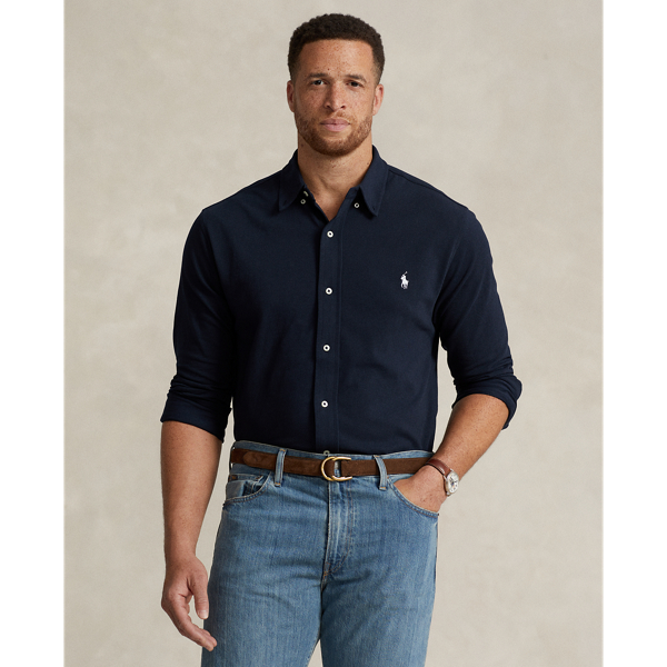 Grandes Tailles - Chemise ultra-légère en coton piqué - Big & Tall - Modalova