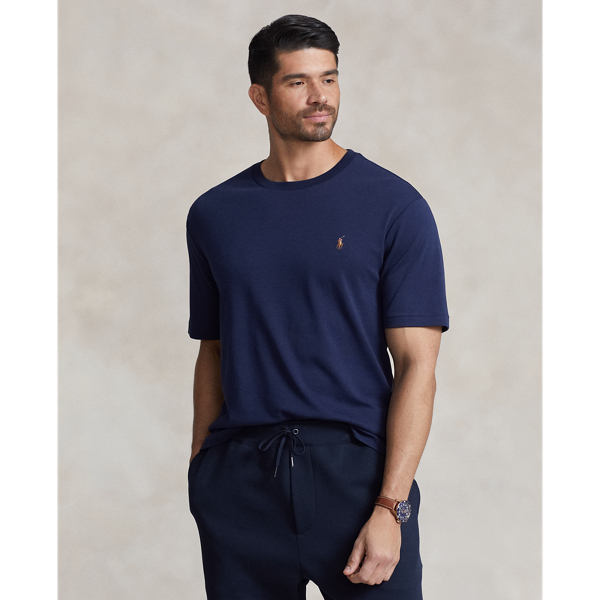 Polo Ralph Lauren Soft Cotton Crewneck T-shirt In Refined Navy