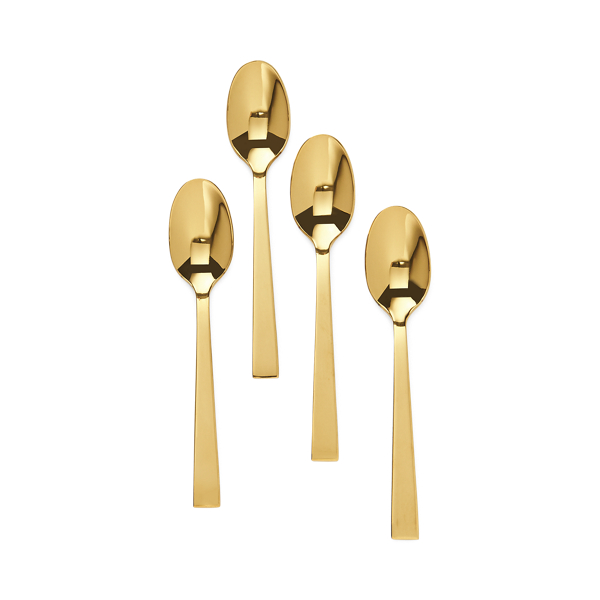 Polo Ralph Lauren Academy Demitasse Spoons In Gold