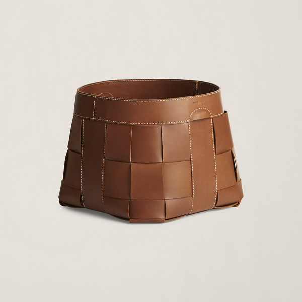 Polo Ralph Lauren Hailey Basket In Saddle
