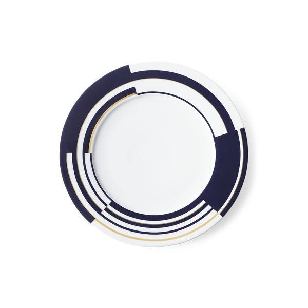 Polo Ralph Lauren Peyton Dinner Plate In Navy / Gold