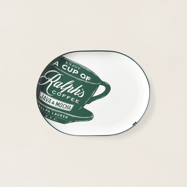 Polo Ralph Lauren Ralph's Coffee Oval Platter In Green