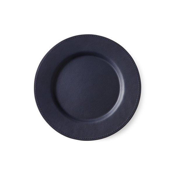 Polo Ralph Lauren Wyatt Leather Charger In Navy