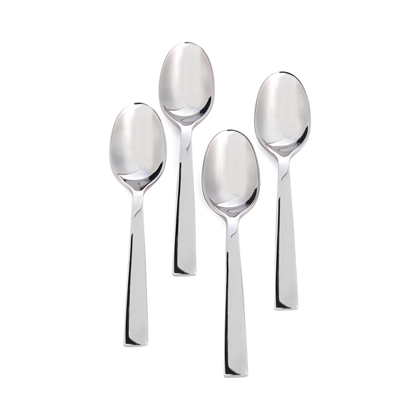 Polo Ralph Lauren Academy Demitasse Spoons In Silver