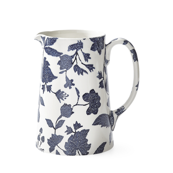 Shop Ralph Lauren Garden Vine Pitcher In Indigo