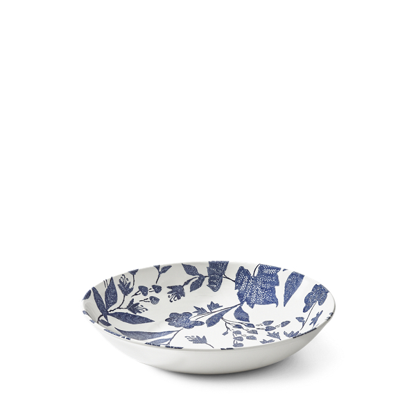 Shop Ralph Lauren Garden Vine Pasta Bowl In Indigo