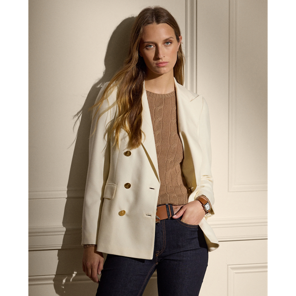 Shop Ralph Lauren Camden Cashmere Jacket In Cream