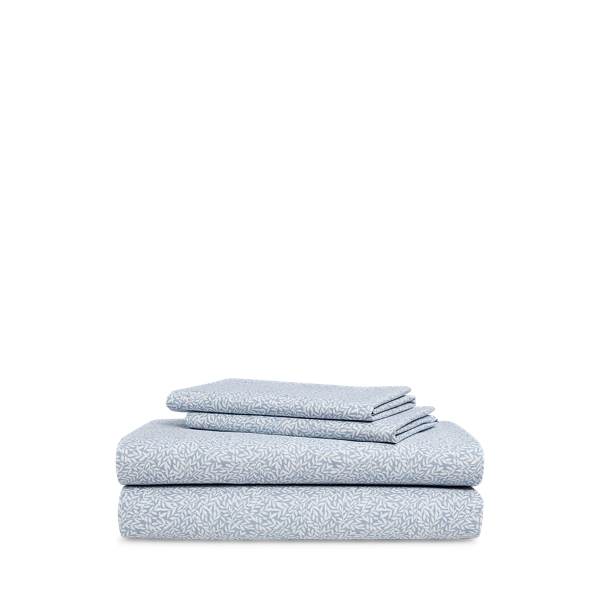 Polo Ralph Lauren Willa Floral Sheet Set In Chambray And Cream