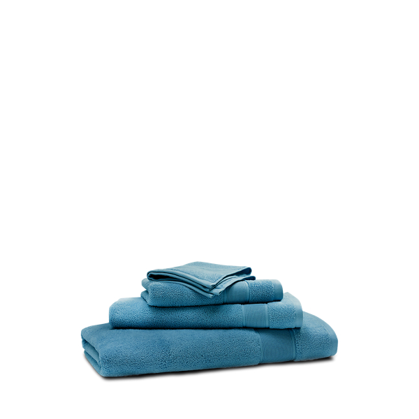 Shop Ralph Lauren Sanders Bath Towels & Mat In Solid Teal