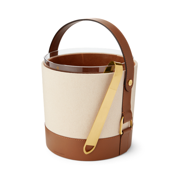 Shop Ralph Lauren Garrett Ice Bucket In Tan