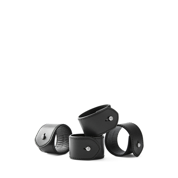 Polo Ralph Lauren Wyatt Napkin Rings In Black