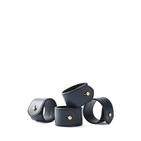 Polo Ralph Lauren Wyatt Napkin Rings In Navy