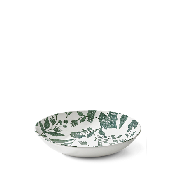 Shop Ralph Lauren Garden Vine Pasta Bowl In Green