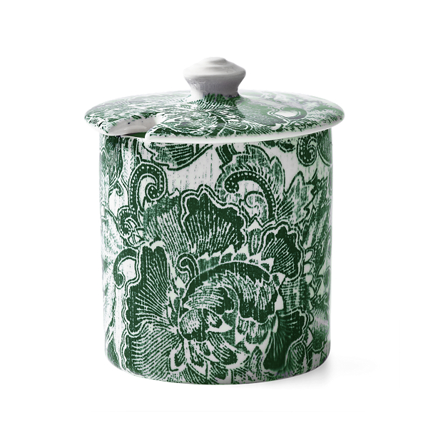 Polo Ralph Lauren Faded Peony Sugar Pot In Green