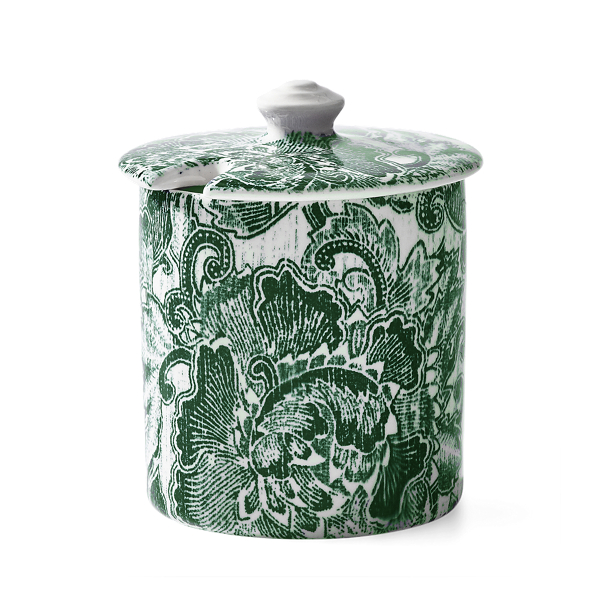 Shop Ralph Lauren Faded Peony Sugar Pot In Green