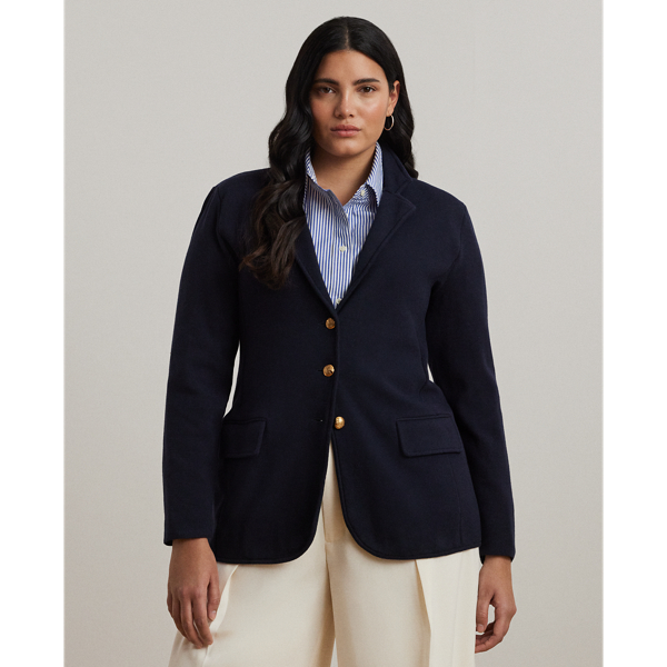 Polo Ralph Lauren Combed Cotton Blazer In Lauren Navy