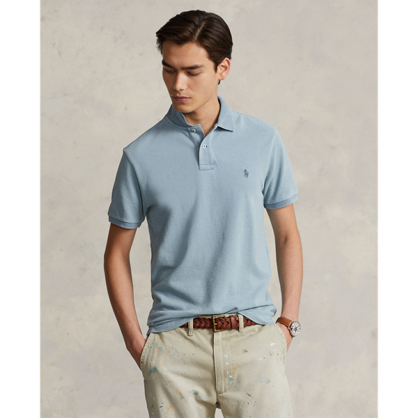 Polo Ralph Lauren The Iconic Mesh Polo Shirt In Light Indigo
