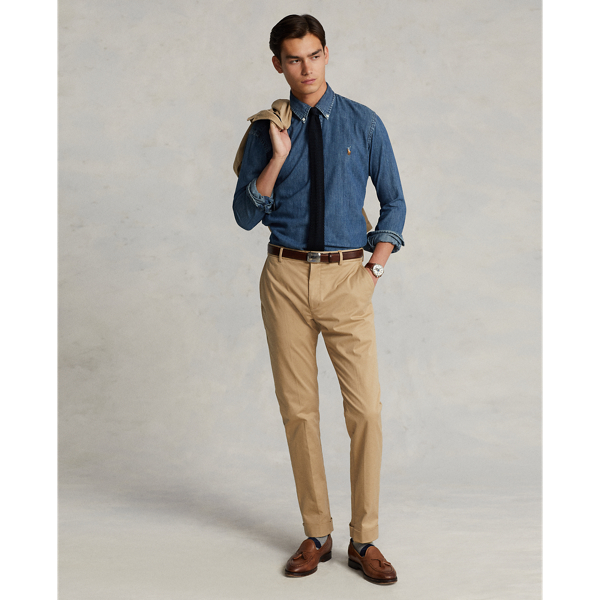 Polo Ralph Lauren Stretch Chino Suit Trouser In Monument Tan