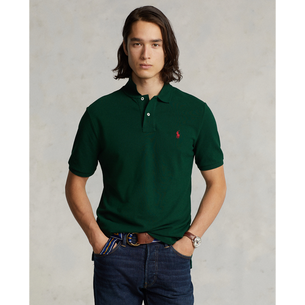 Polo en coton piqué coupe cintrée - Polo Ralph Lauren - Modalova