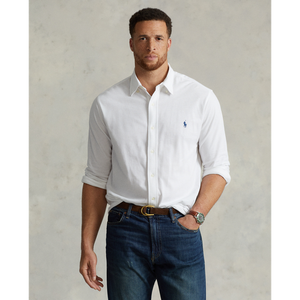 Grandes Tailles - Chemise ultra-légère en coton piqué - Big & Tall - Modalova