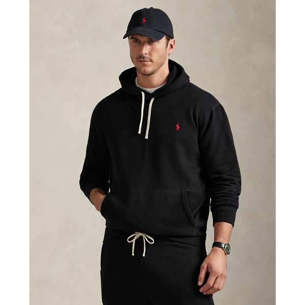 Polo Ralph Lauren Black Cotton-blend Sweatshirt In Blue