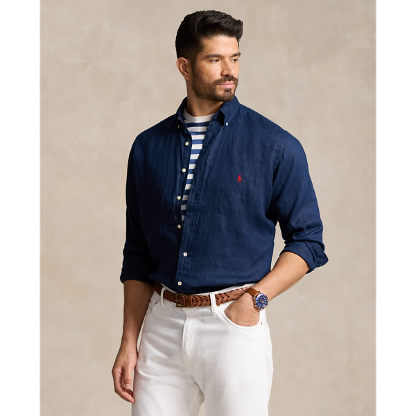 Grandes Tailles - Chemise en lin léger - Big & Tall - Modalova